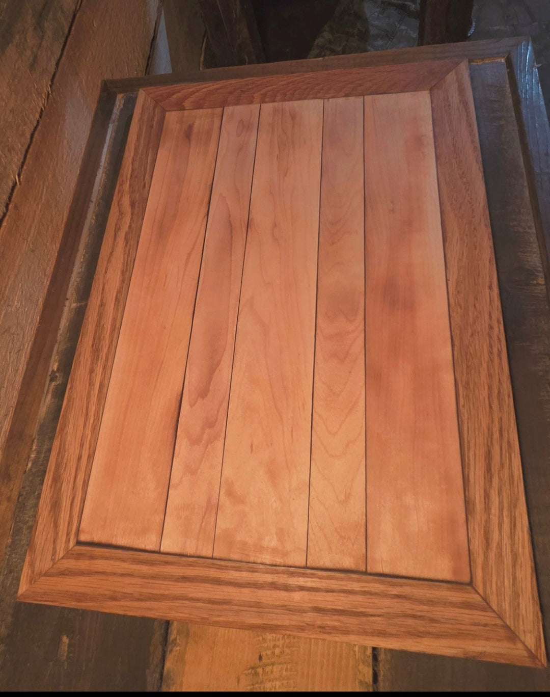 Mo Builds — The Framed | Mitered Oak Frame & Maple Centre Cutting Board