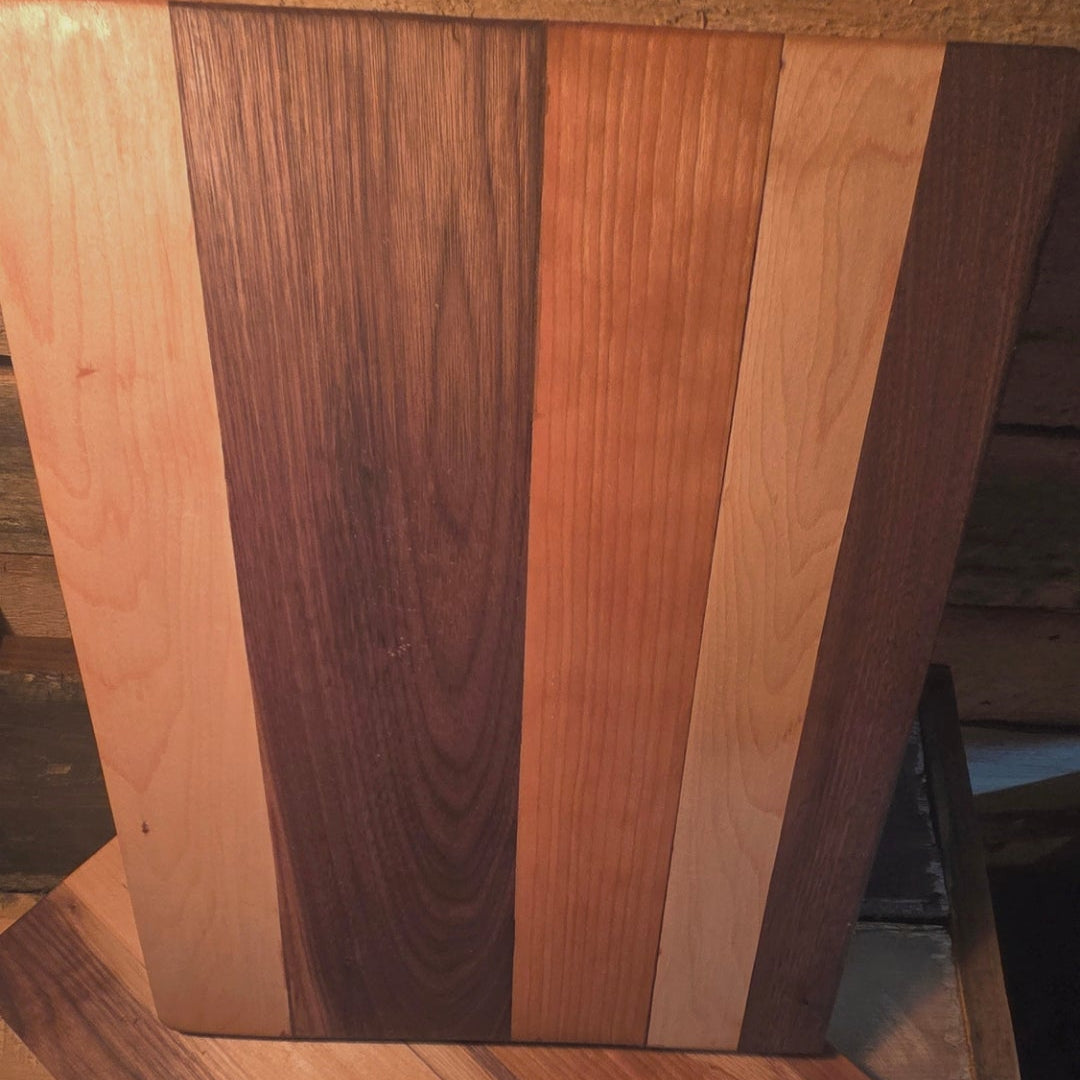 Mo Builds — The Pair | Handcrafted Walnut, Cherry & Maple Cutting Board Set