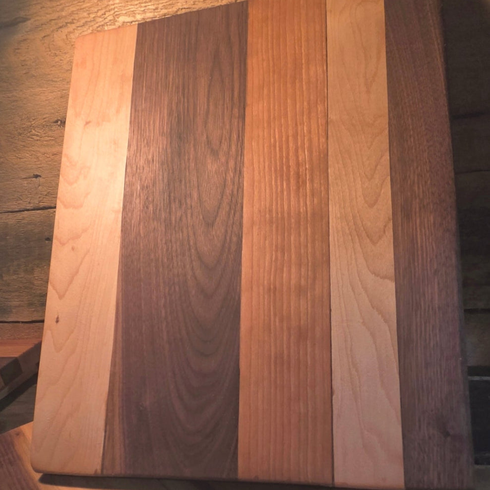 Mo Builds — The Pair | Handcrafted Walnut, Cherry & Maple Cutting Board Set