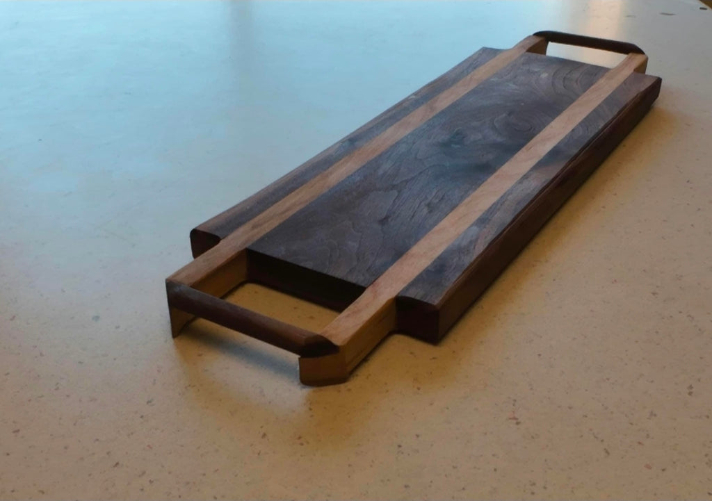 The Long Haul — Handcrafted Walnut Serving Board with Cutout Handle